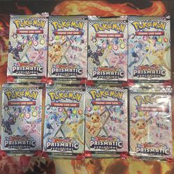 Pokémon Prismatic Evolutions Sealed Booster Packs 