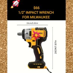 🐦‍🔥 AWESOME 1/2" IMPACT WRENCH FOR MILWAUKEE 