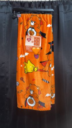 Carebears Halloween throw blanket