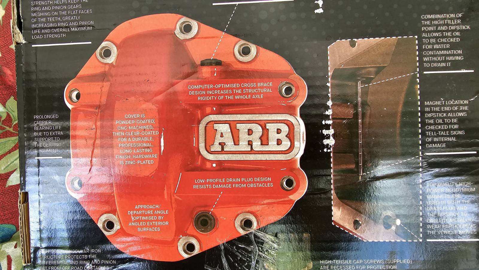 ARB M220 Rear Differential Cover Red