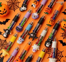 44PCS Halloween Fun Mini Multicolor Pens 4-in-1 for Party Favors Gift