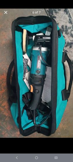 Makita 9227C 7" Variable Speed Sander-Polisher + Ryobi Buffing Set, Bag, & 3 Clay Bars