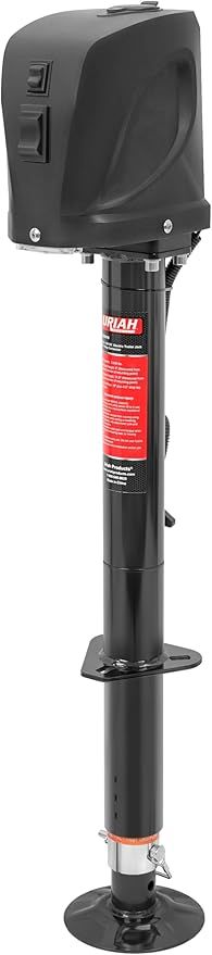 Uriah Products Electric Trailer Jack with 7-Way Connector, 12V, 5000 Lbs Lift Capacity - Heavy-Duty