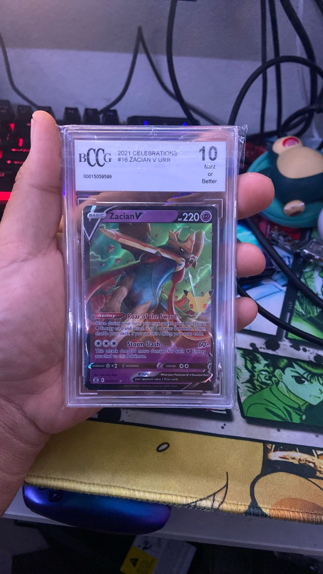 Zacian V Celebrations BCCG 10 Mint