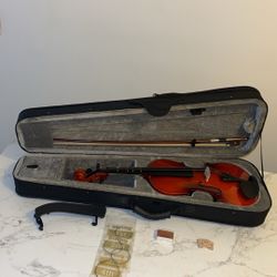 10 Pc Violin Set - Full Size 4/4