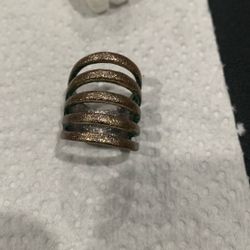 METAL SPIRAL KNUCKLE RING