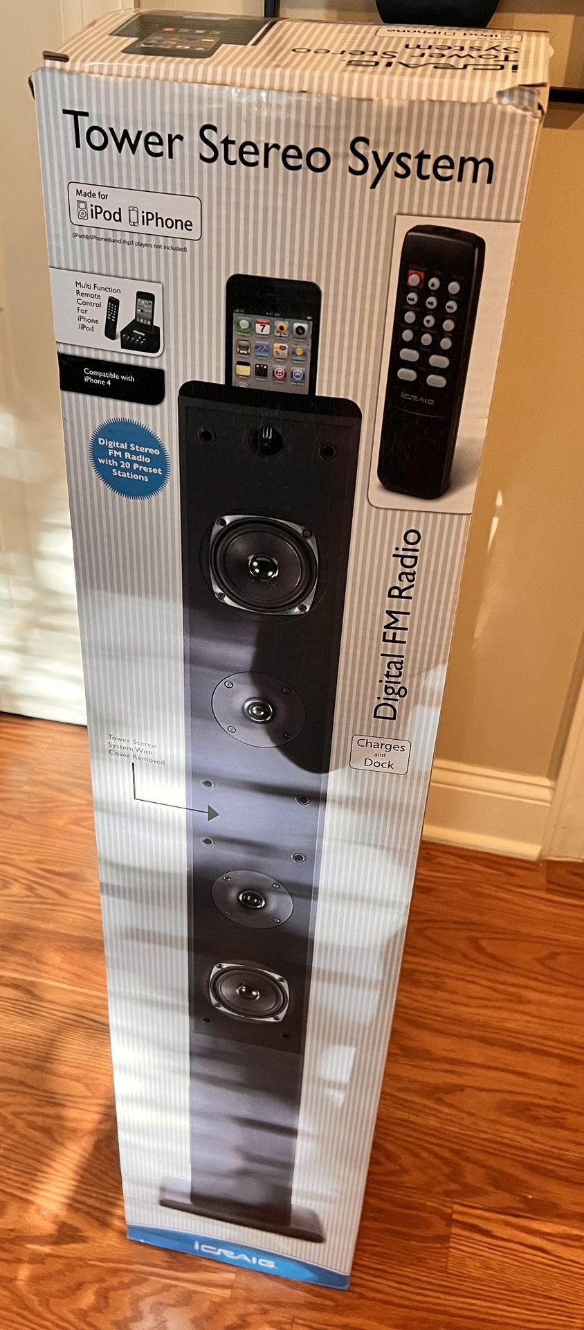 iCraig 2.1 Stereo Tower Speaker System