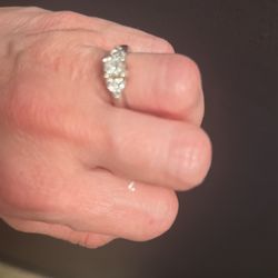14k White Gold 1.5 Karat Diamond Engagement Ring