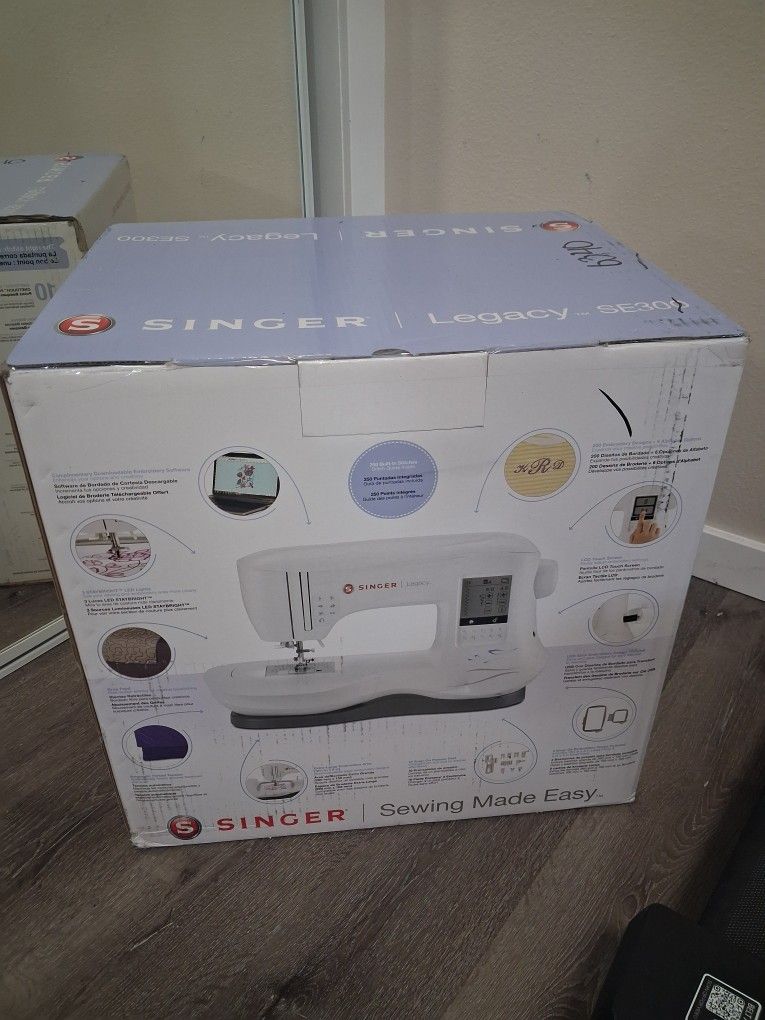 Brand New..in Sealed Box..SE300 SINGER Sewing/Embroidery Machine. This Is Up To A $1200 Machine. Will Take Offers. Would Make A Wonderful Xas Gift