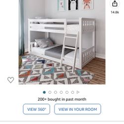 2 Beautiful White Bunk beds $175 Each