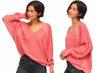 Free People Santa Clara Thermal Prairie Rose Pink XS