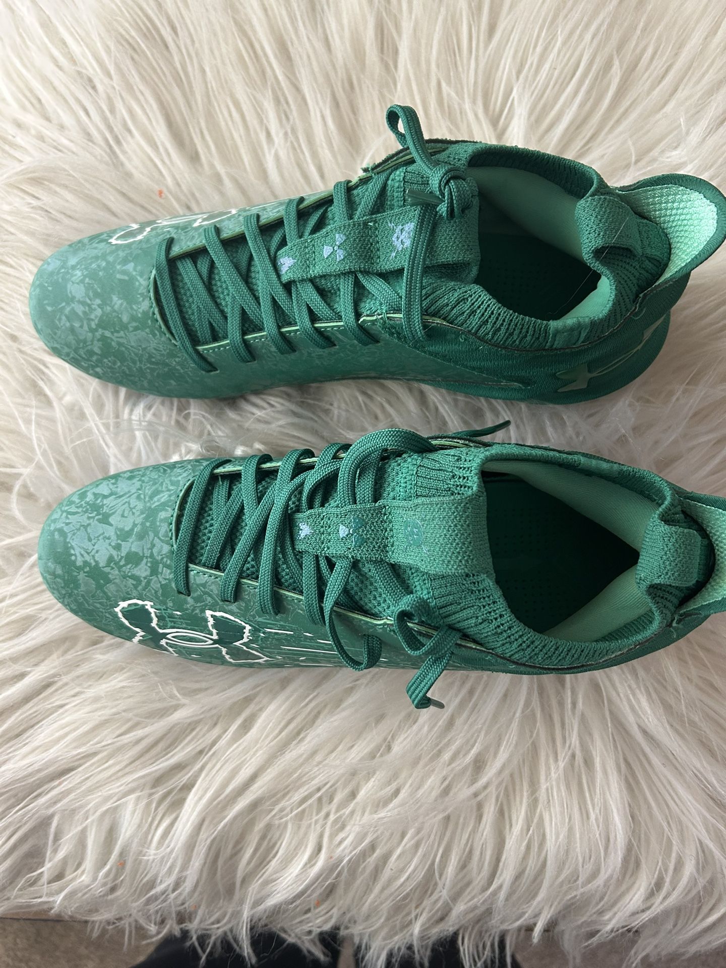 Under Armour Blur 2 MC Suede Green Football Cleats Men’s Size 8