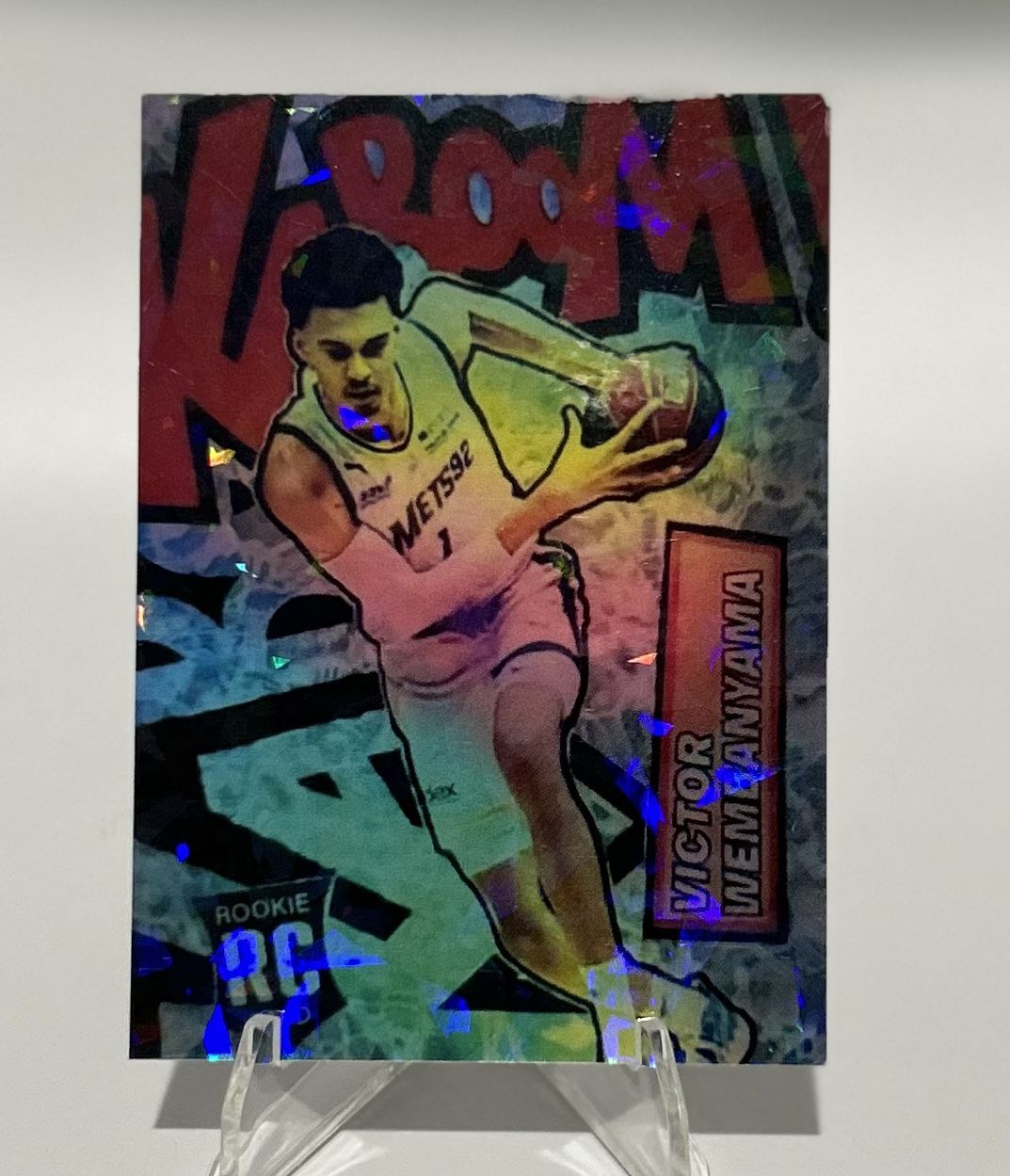 Victor Wembanyama RC Cracked Ice Refractor By Dynasty Collectibles # 3