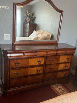 Dresser and mirror