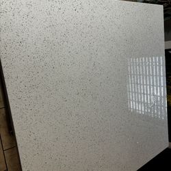 Sparkling White Quartz For Coffee Table 35x34