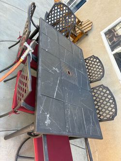 Outdoor Patio Dining Table with Chairs