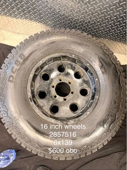 16-Inch Wheel and Tire LT285/75R16
