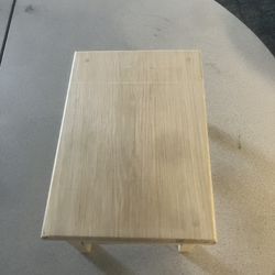 Footstool made from ash sturdy and fairly strong 