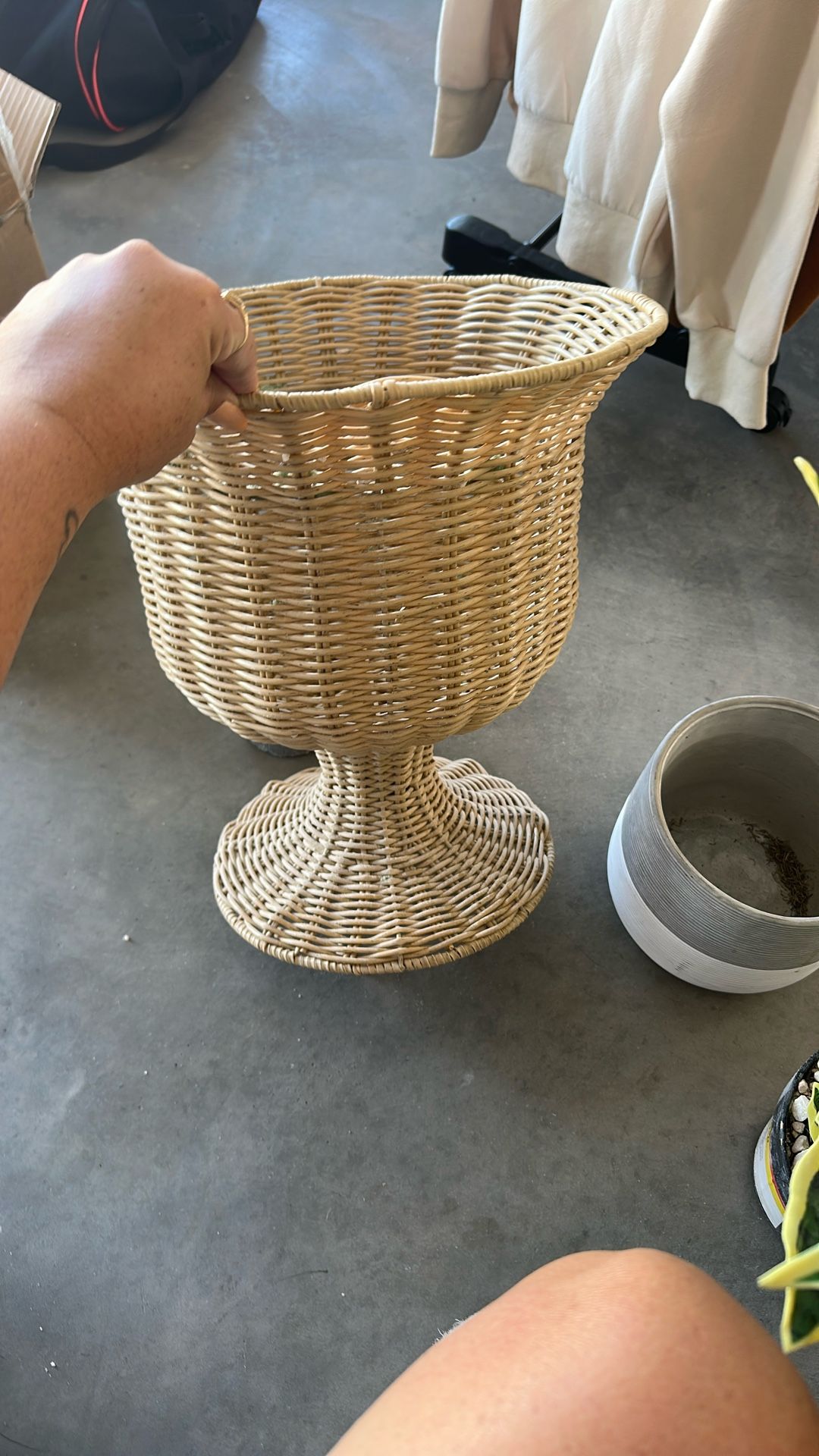 woven plant basket