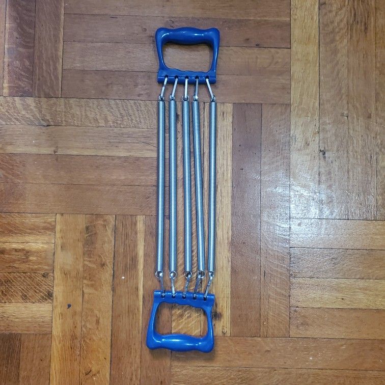 Chest Expander Exercise Resistance Bands Metal Vintage