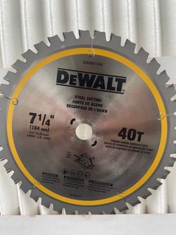 Dewalt 40t  size 7/14 “ steel cutting blade