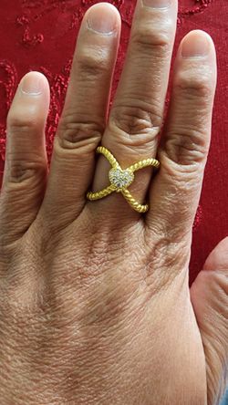 Judith Ripka 925 Sterling Ring