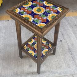 Talavera Tile Stands, plant Stand, night stand, end table