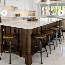 5 COUNTER height bar stools