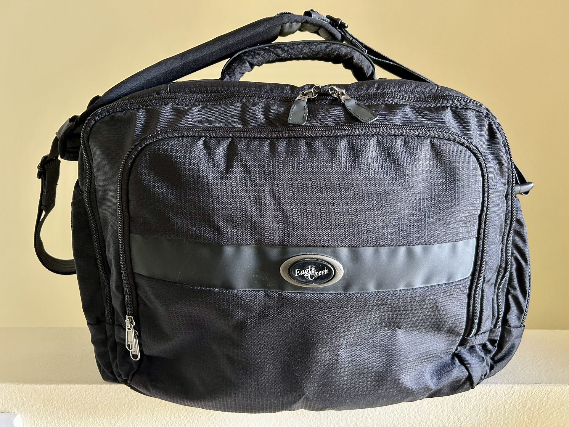 Eagle Creek Carry On ES Shoulder Bag Travel Luggage Tote Purse Black