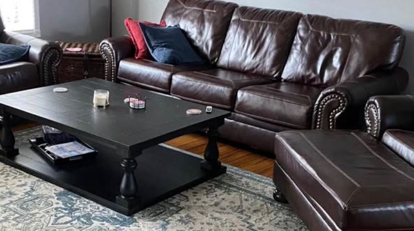Leather couch