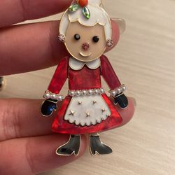 Mr And Mrs Clause Christmas Earrings Thumbnail