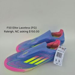 Adidas F50 Elite FG Laceless (Boots Only)