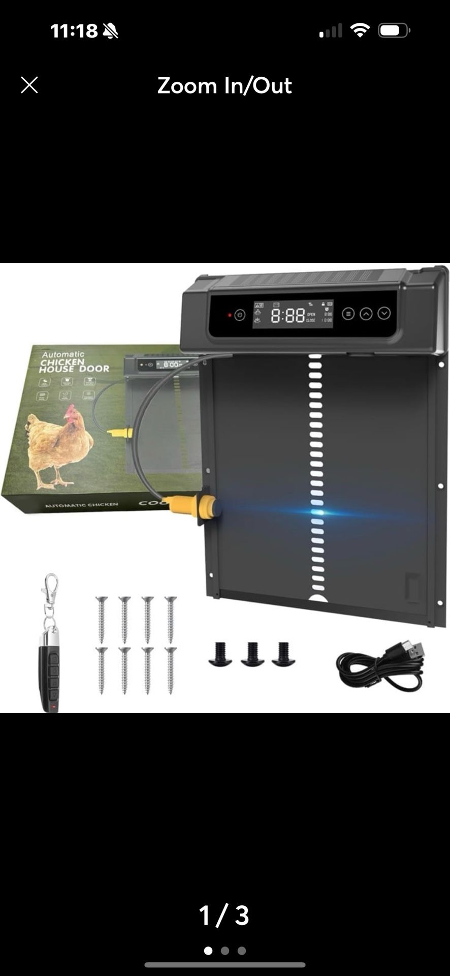 Solar Chicken Coop Door with Remote Control