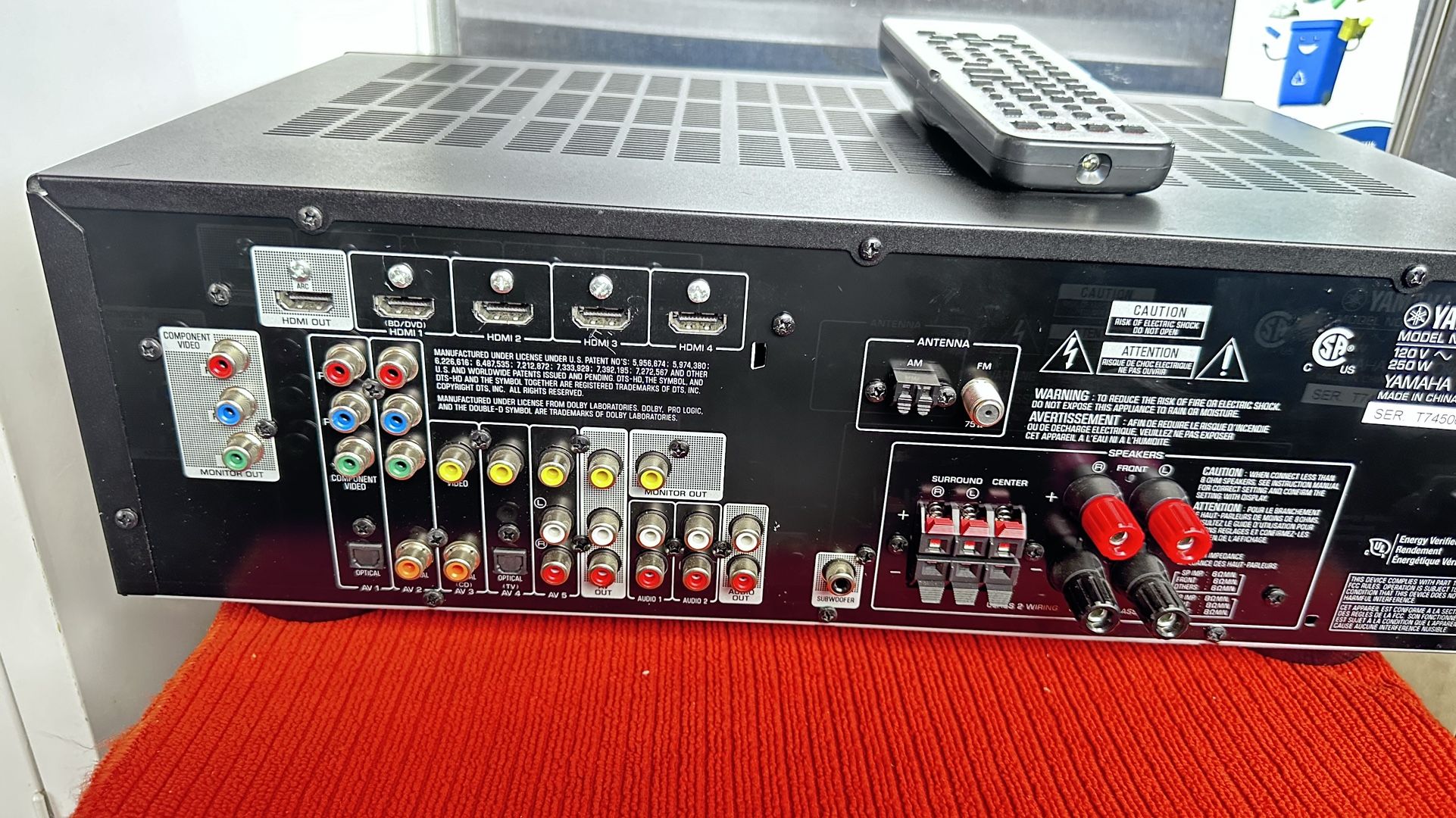 Yamaha RX-V373 NATURAL SOUND AV RECEIVER 5.1 CHANNEL HOME THEATRE