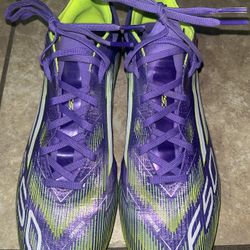 Adidas F50 PRO Soccer Cleats – Size 9.5 – Purple/Neon Green – Like New