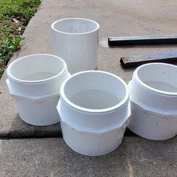 Lot of 4) Spears 436-030 3" PVC Adapter Schedule 40 Male NPT x Slip Pipe Fitting