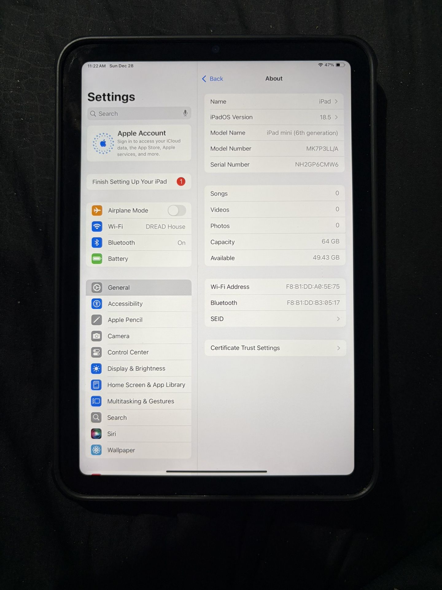 iPad Mini 6th Gen