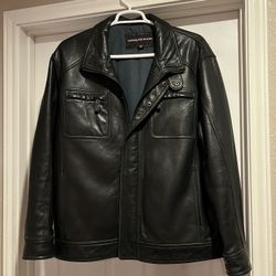 Men’s Leather Coat Jacket 2X
