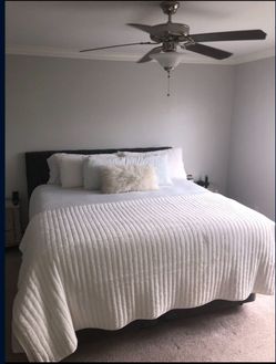 Queen Bed (Frame, Mattress & Box Spring) Smoke Free Home