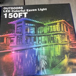 150FT outdoor led colorful eaves lights