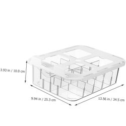Drawer Type Underwear and Socks Storage Organizer Box 15-Compartment Design