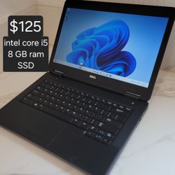 Windows 11 pro Dell laptop. Intel core i5. 8 GB ram. SSD. 👍Delivery Available👍👍Se Habla Español👍