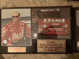 Autographed by Dale Earnhardt Jr. Nascar Plaque  + COA