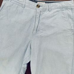 Men’s New Light Blue Flat Front Pink Shorts Size 30!