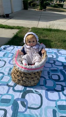 Doll with basket