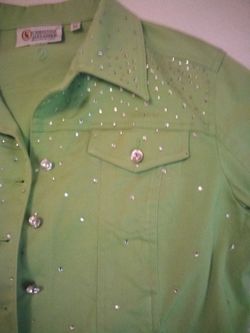 Jacket with lots of bling