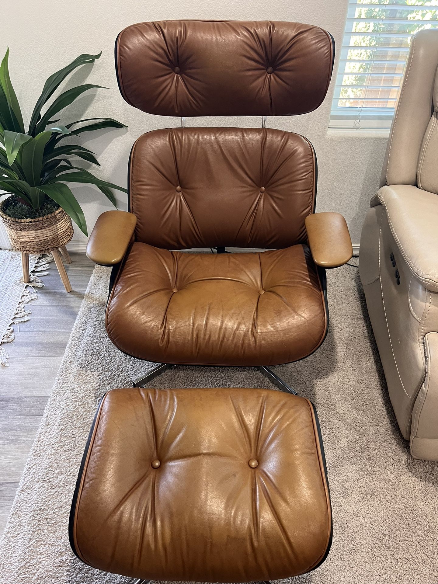 Vintage Plycraft Lounge Chair & Ottoman 