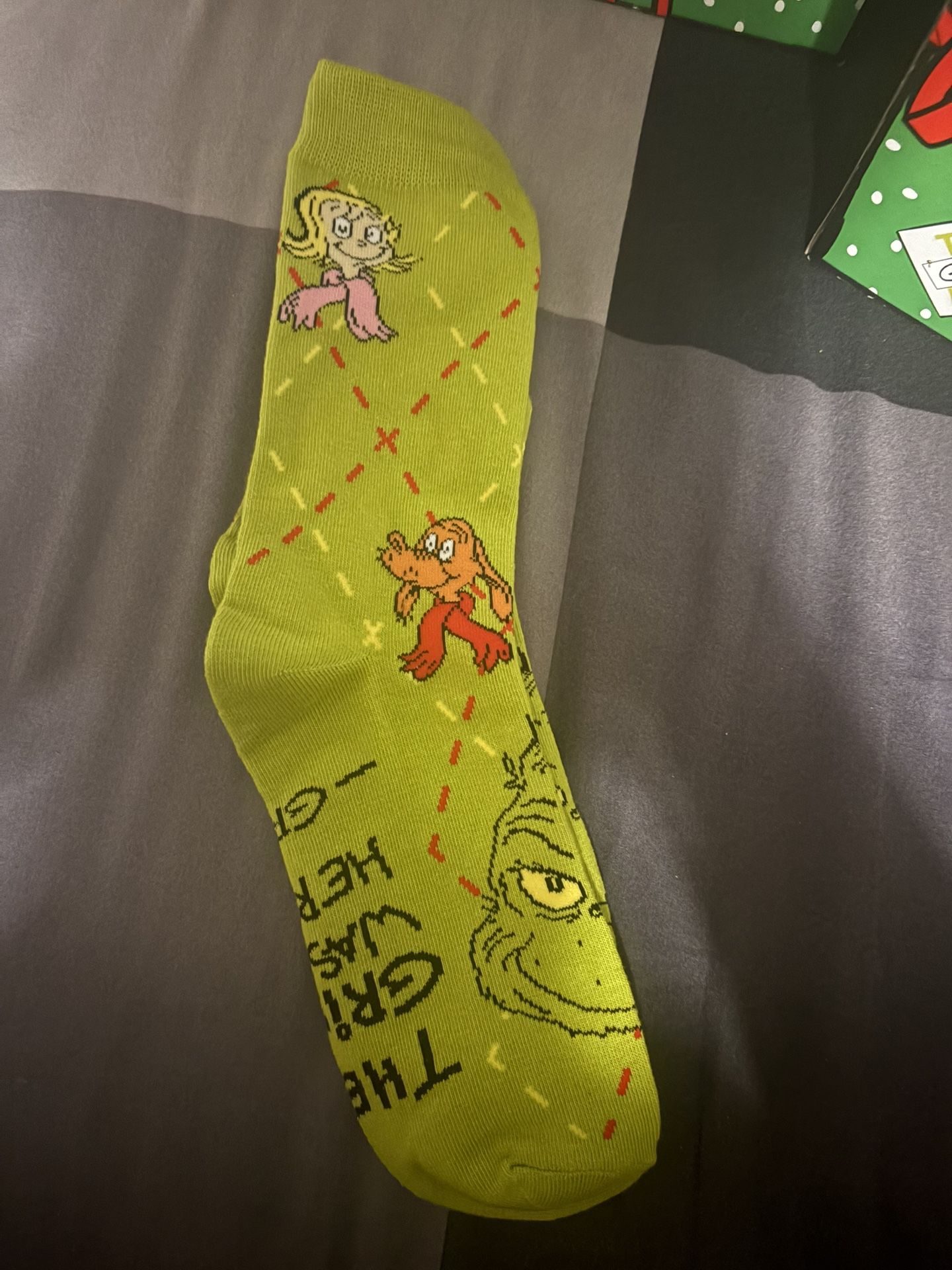 Green Grinch Socks