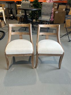 New -Modern Farmhouse Dining Chairs Set of 2 Mid Century Upholstered Dining Chair
