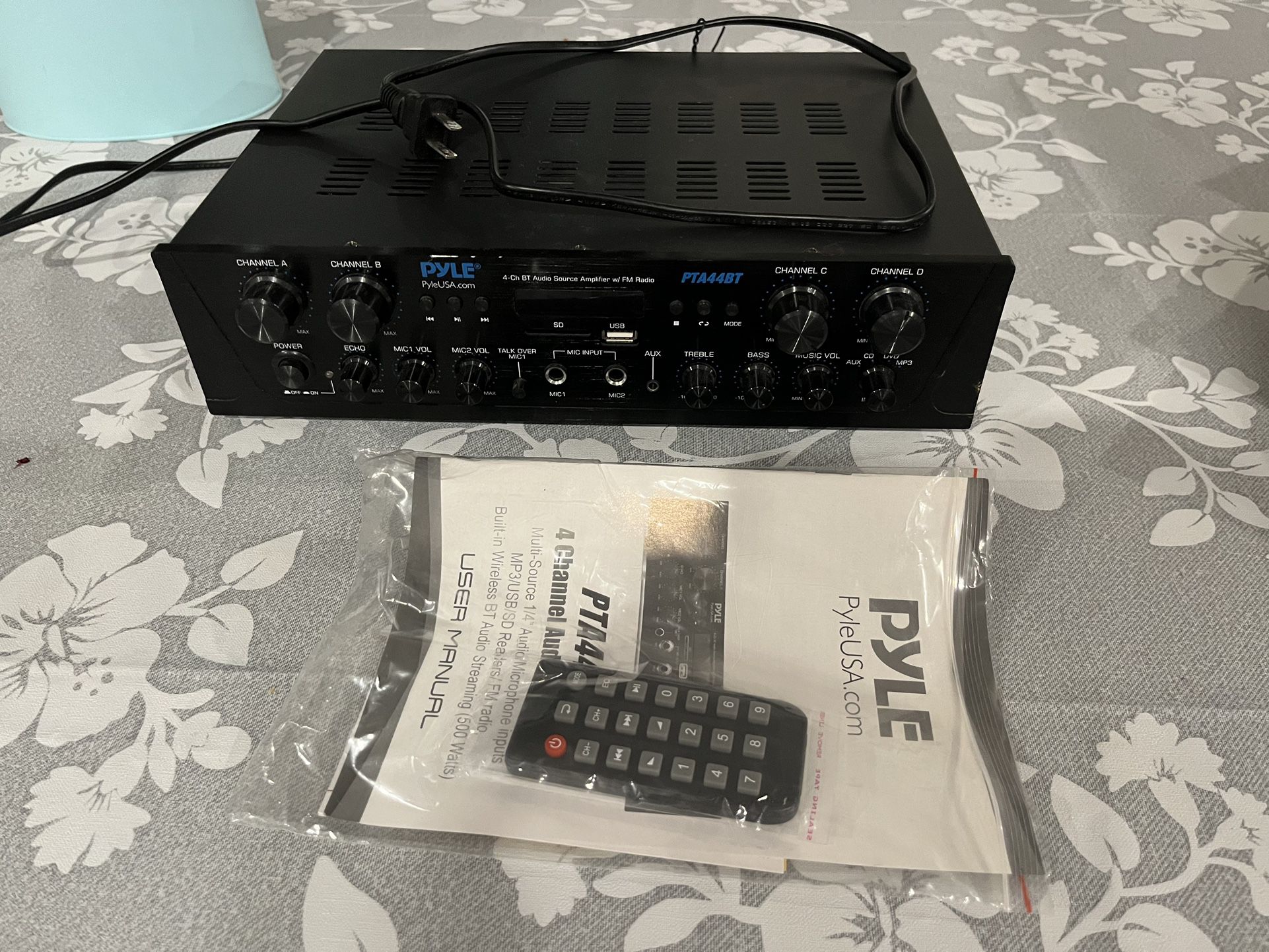 Pyle 4 Channel Audio Amplifier